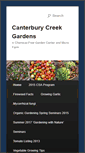 Mobile Screenshot of canterburycreekgardens.com